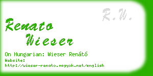 renato wieser business card
