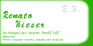 renato wieser business card